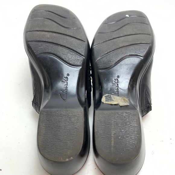 CLARKS BENDABLES Black Mules Clogs Comfort Shoes 7 - Picture 13 of 16